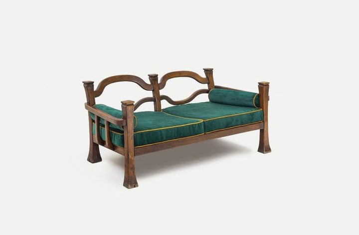 Sofa moderniste en bois exotique