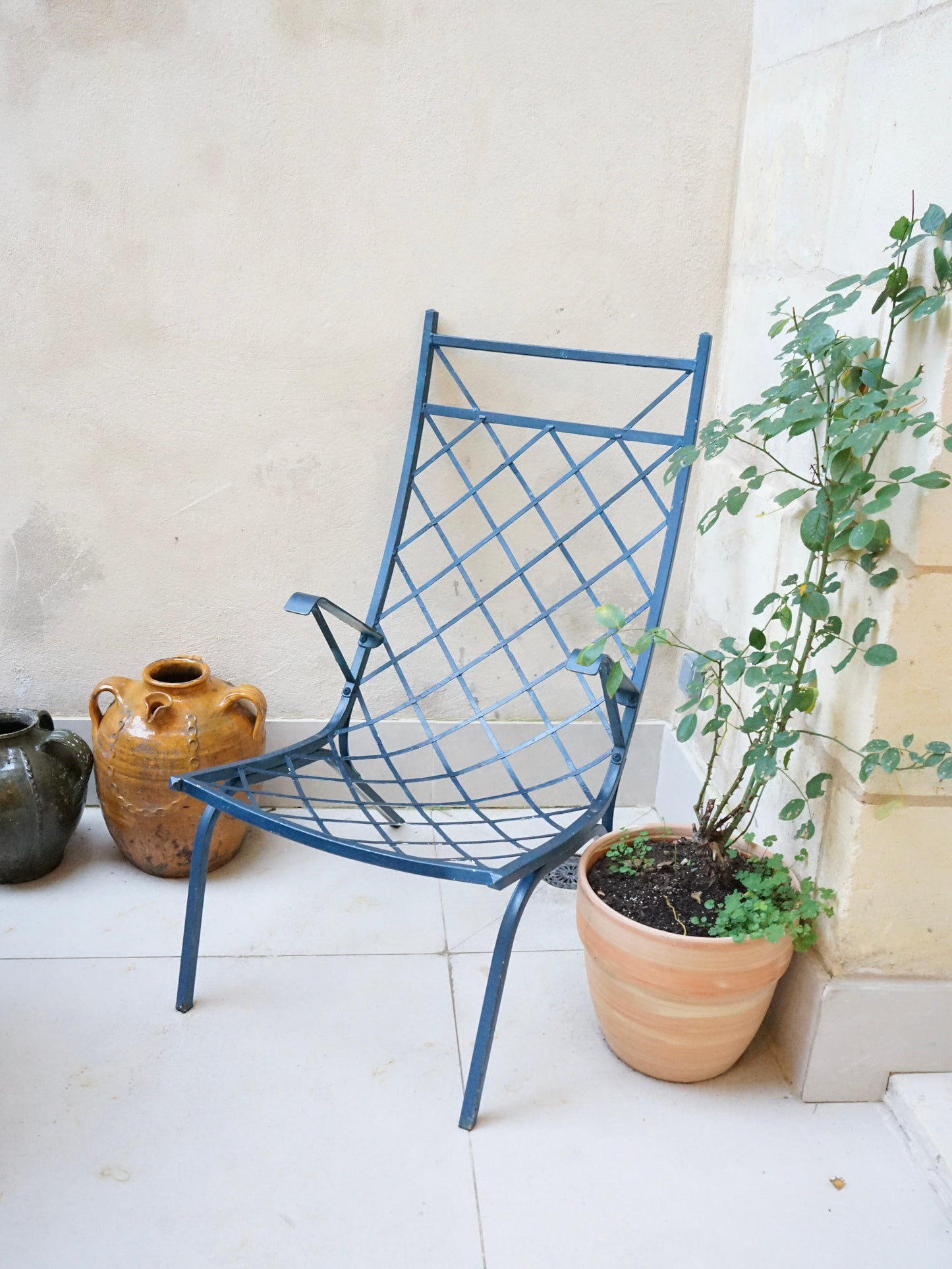 Fauteuil d'extérieur en acier