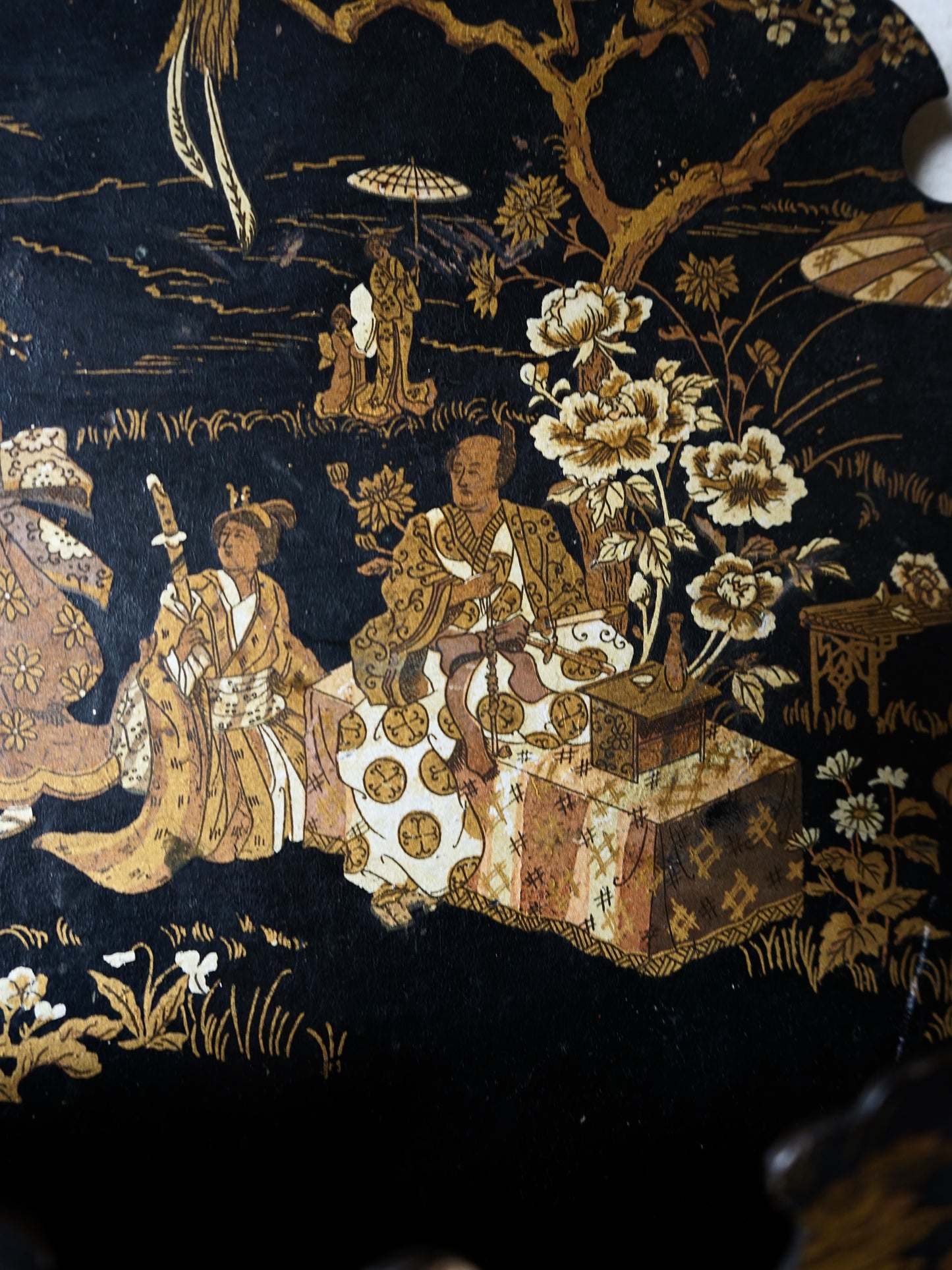 Porte-courrierà décor japonisant Napoléon III