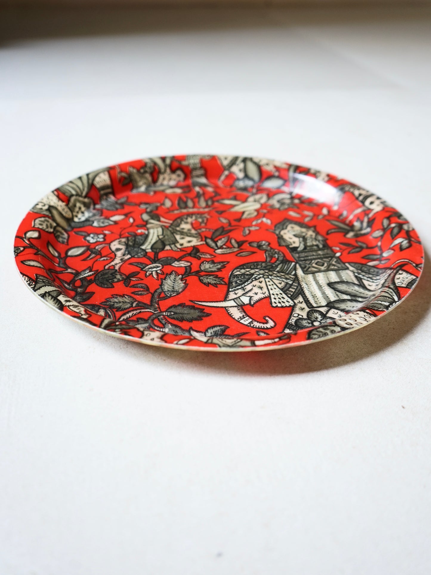 Plateau en fibre de verre vintage années 60