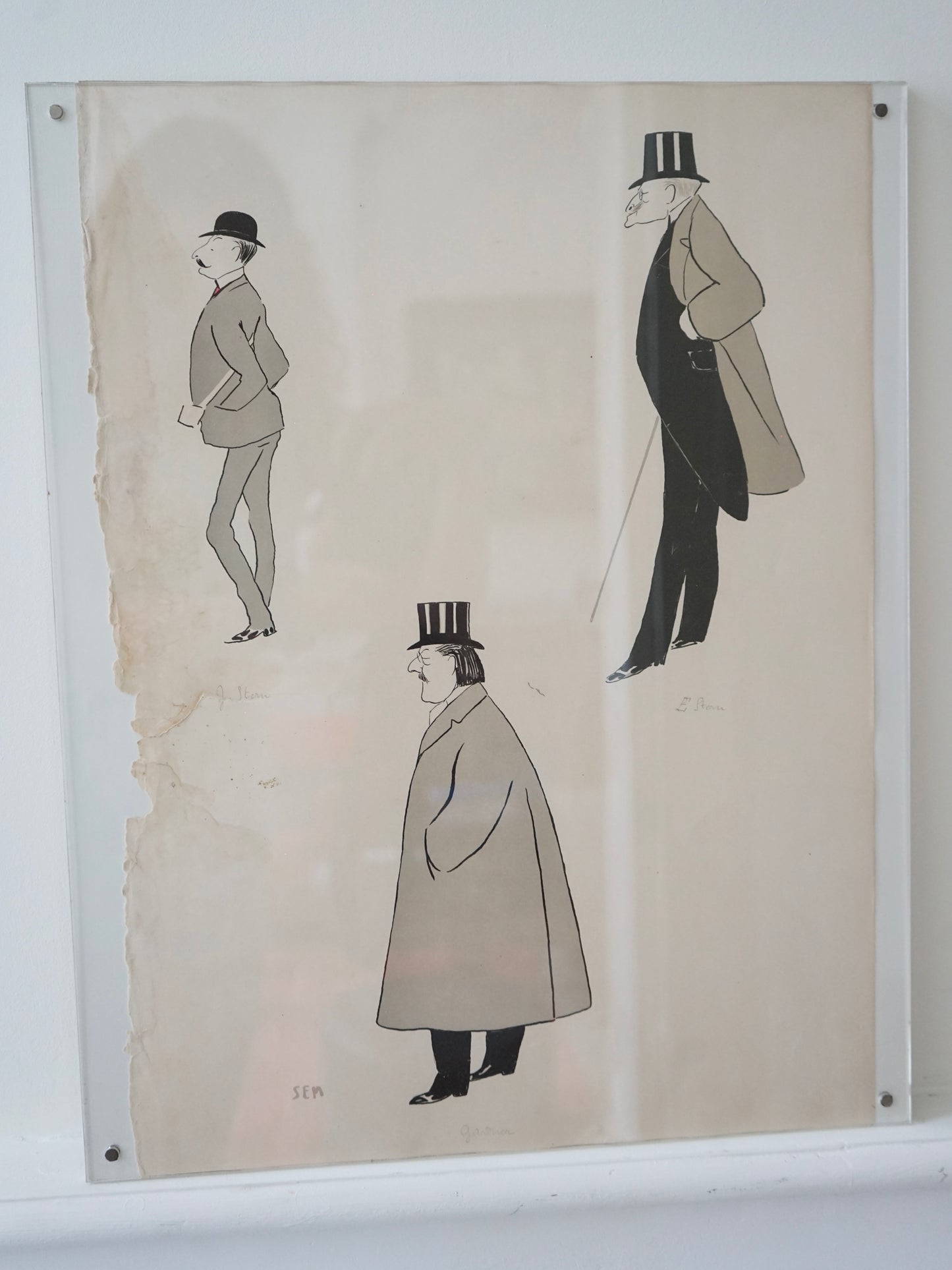 Lithographie de Sem (1863-1934) J. et E.Stern F. Gardner