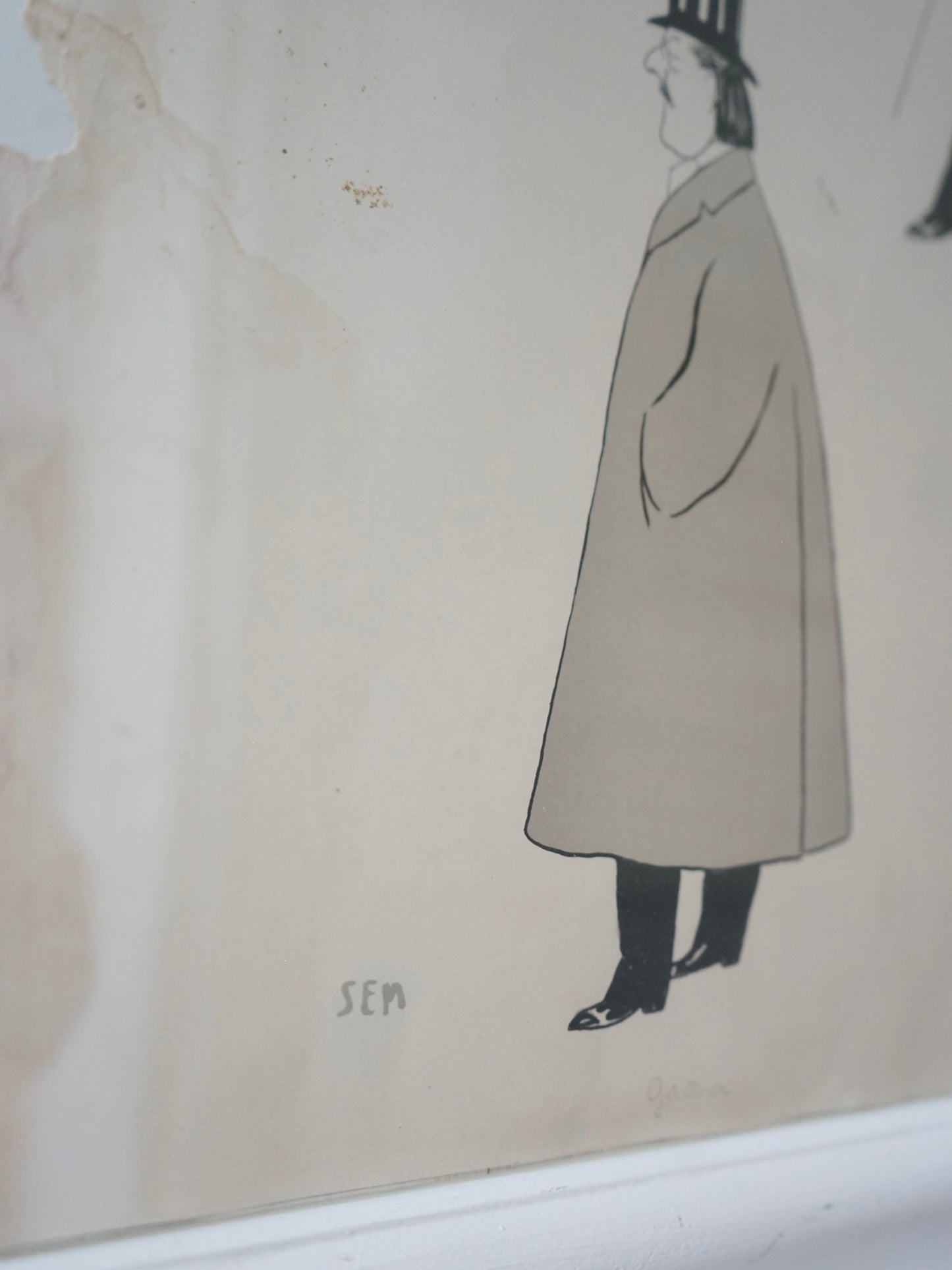 Lithographie de Sem (1863-1934) J. et E.Stern F. Gardner