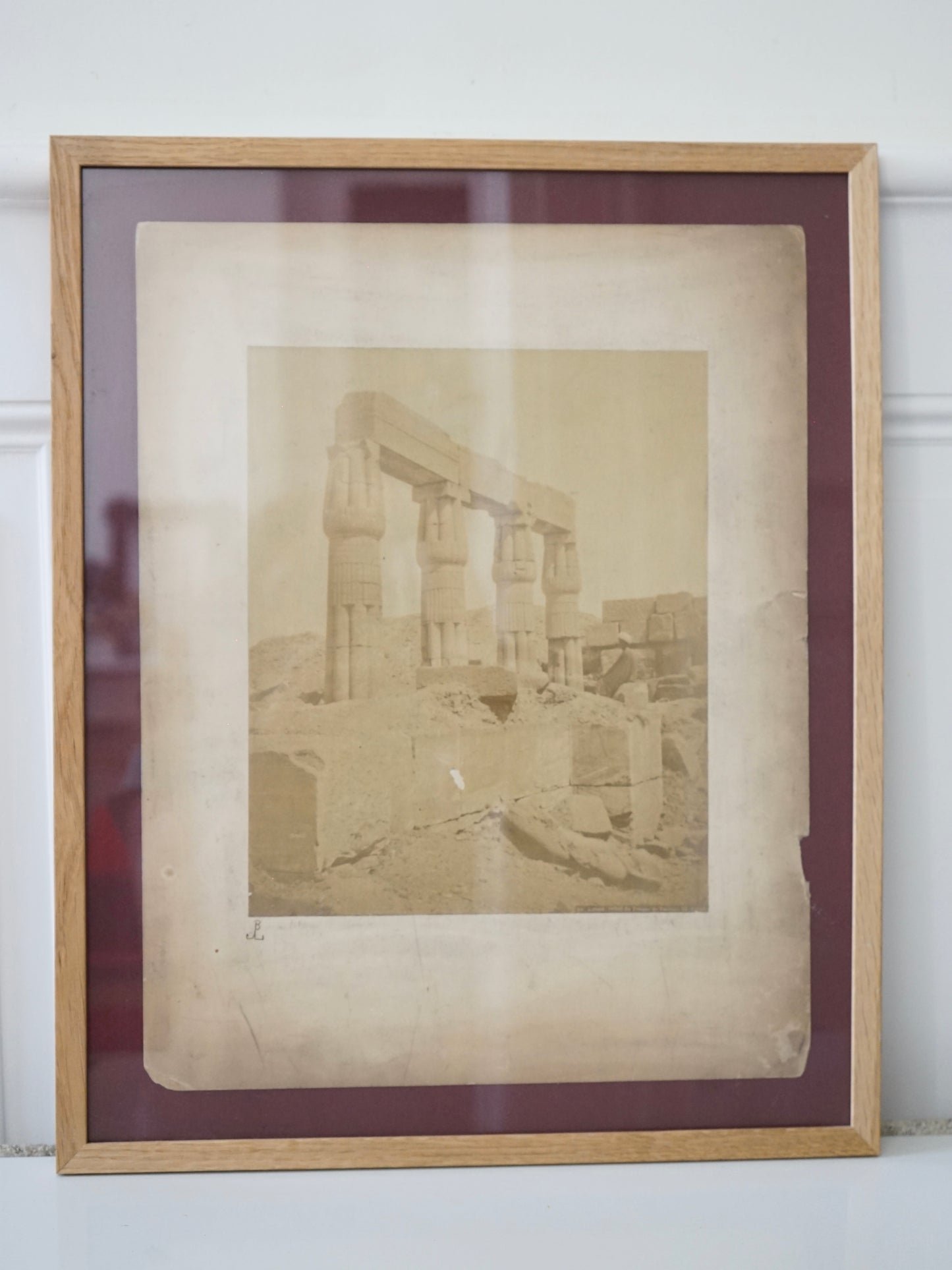 Photographie du Temple de Toutmès III par Félix Bonfils