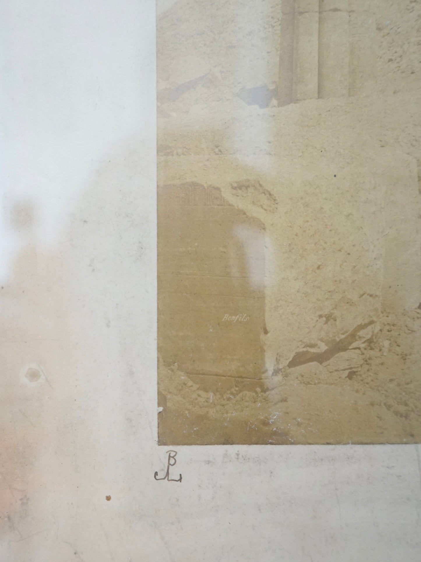 Photographie du Temple de Toutmès III par Félix Bonfils
