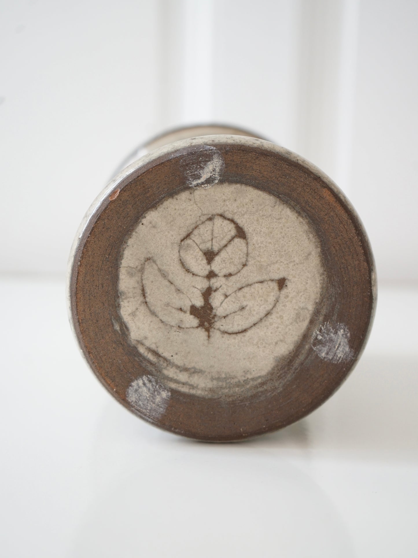 Vase en grès à décor de Coq, Atelier du Mûrier