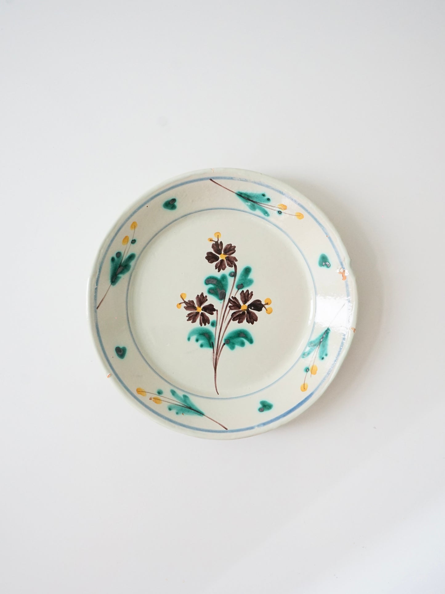 Assiette en faïence, Nevers XVIIIe siècle