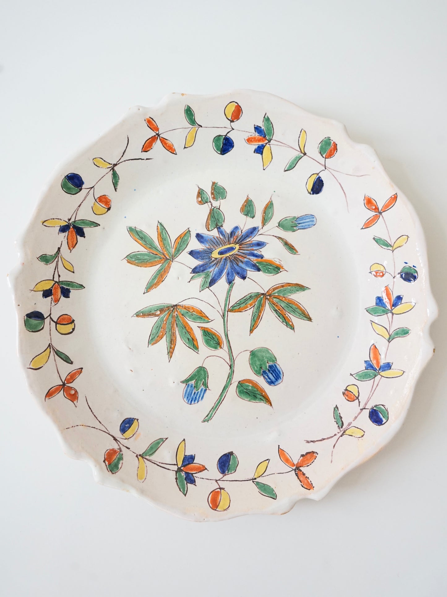 Assiette en faïence, France, Fin XVIIIe Début XIXe siècle