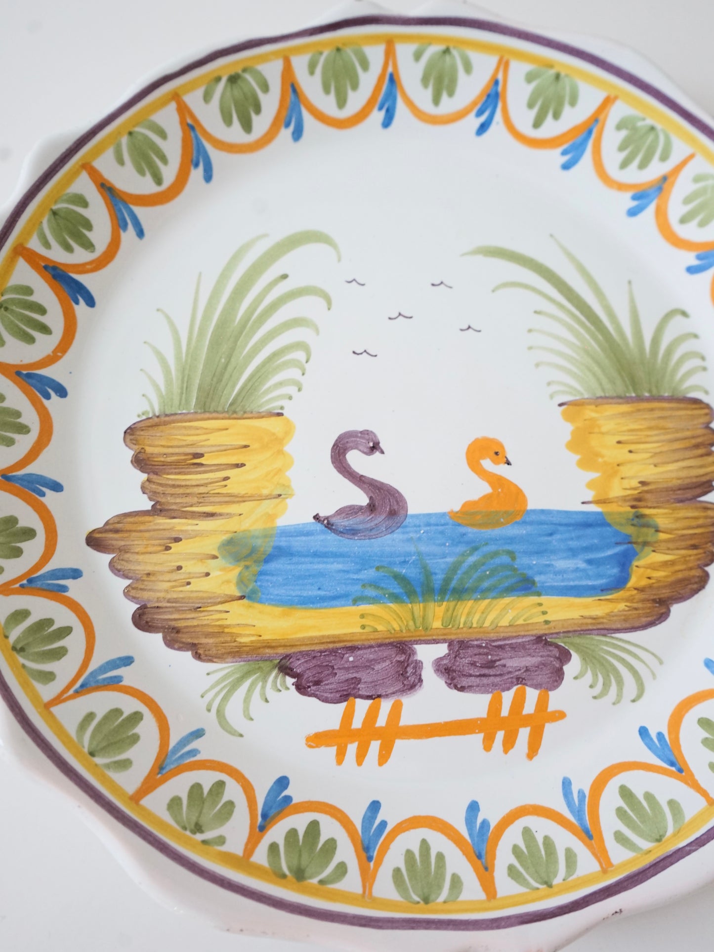 Assiette en faïence, XIXe siècle