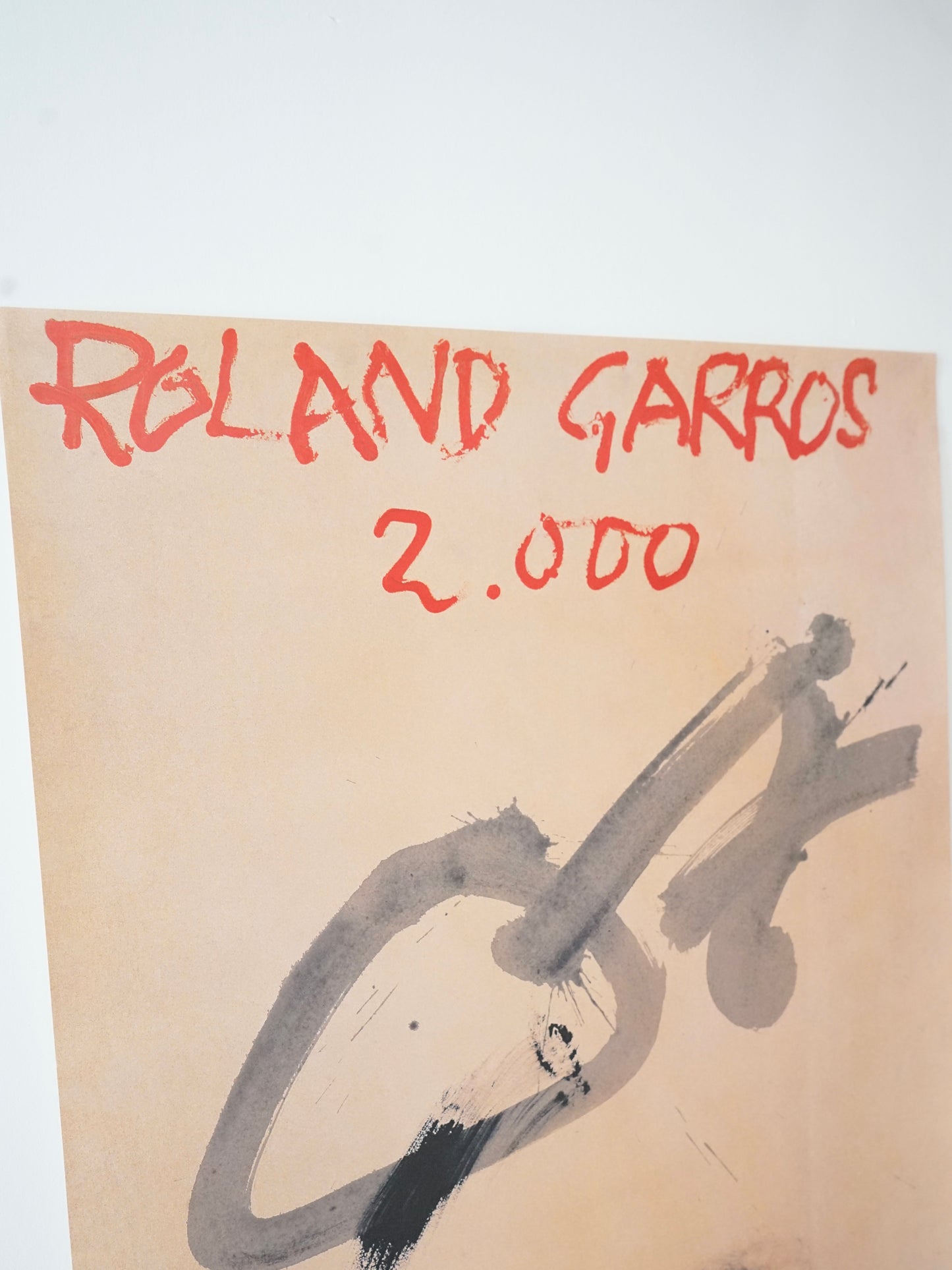Affiche Roland Garros par Antoni Tàpies