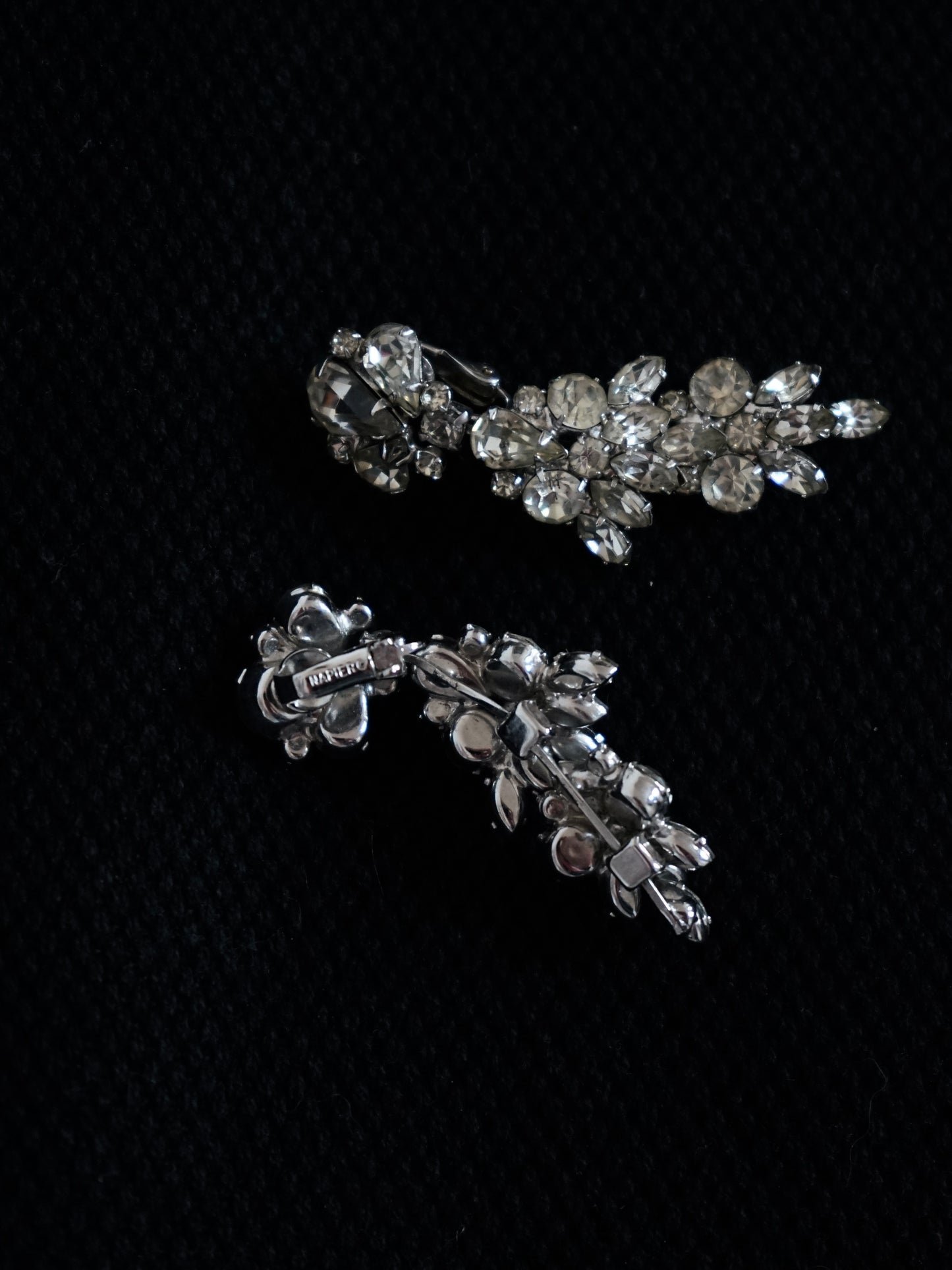 Paire de boucles d'oreilles Napier Vintage 50s.
