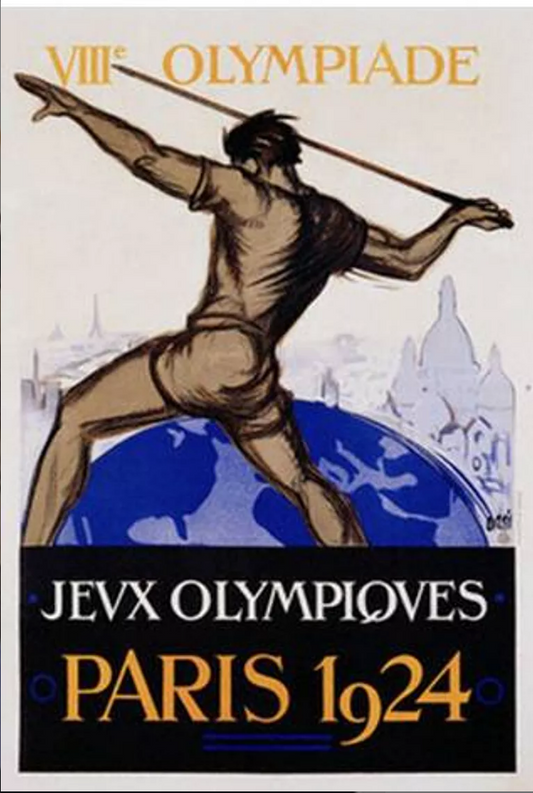 Affiche Originale des Jeux Olympiques de Paris 1924