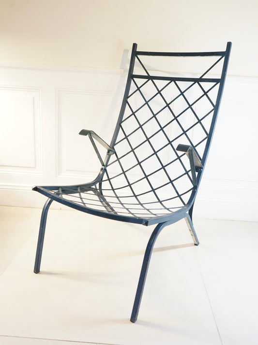 Fauteuil d'extérieur en acier