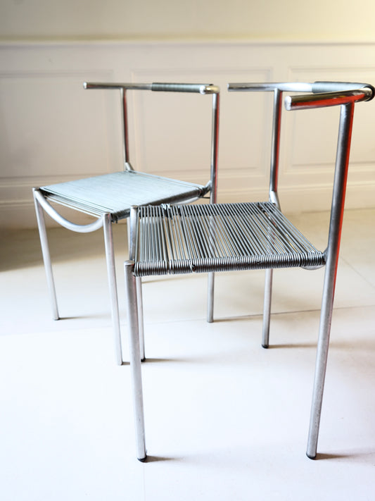 Paire de chaises "Jim Hunter" Philippe Starck
