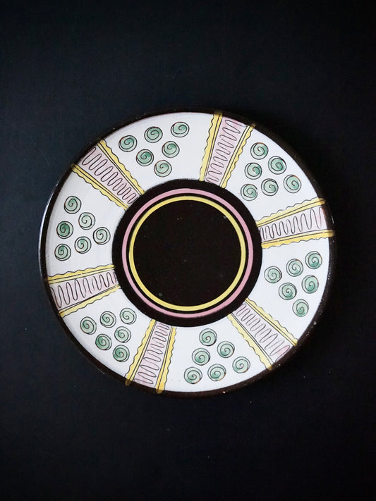 Lot de 6 assiettes décoratives de la manufacturre d'Heimberg en Suisse, années 50.