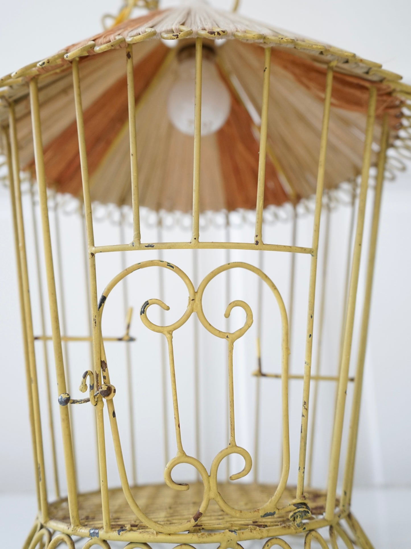 Lampe cage à oiseaux