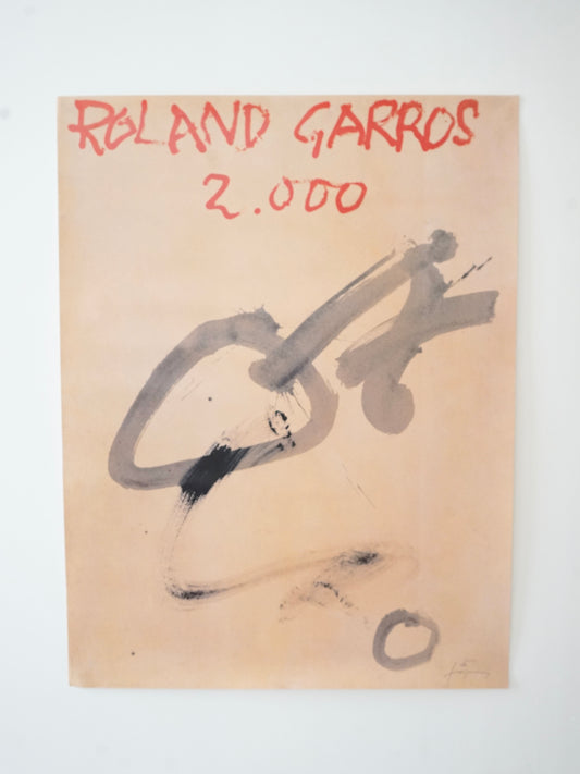 Affiche Roland Garros par Antoni Tàpies